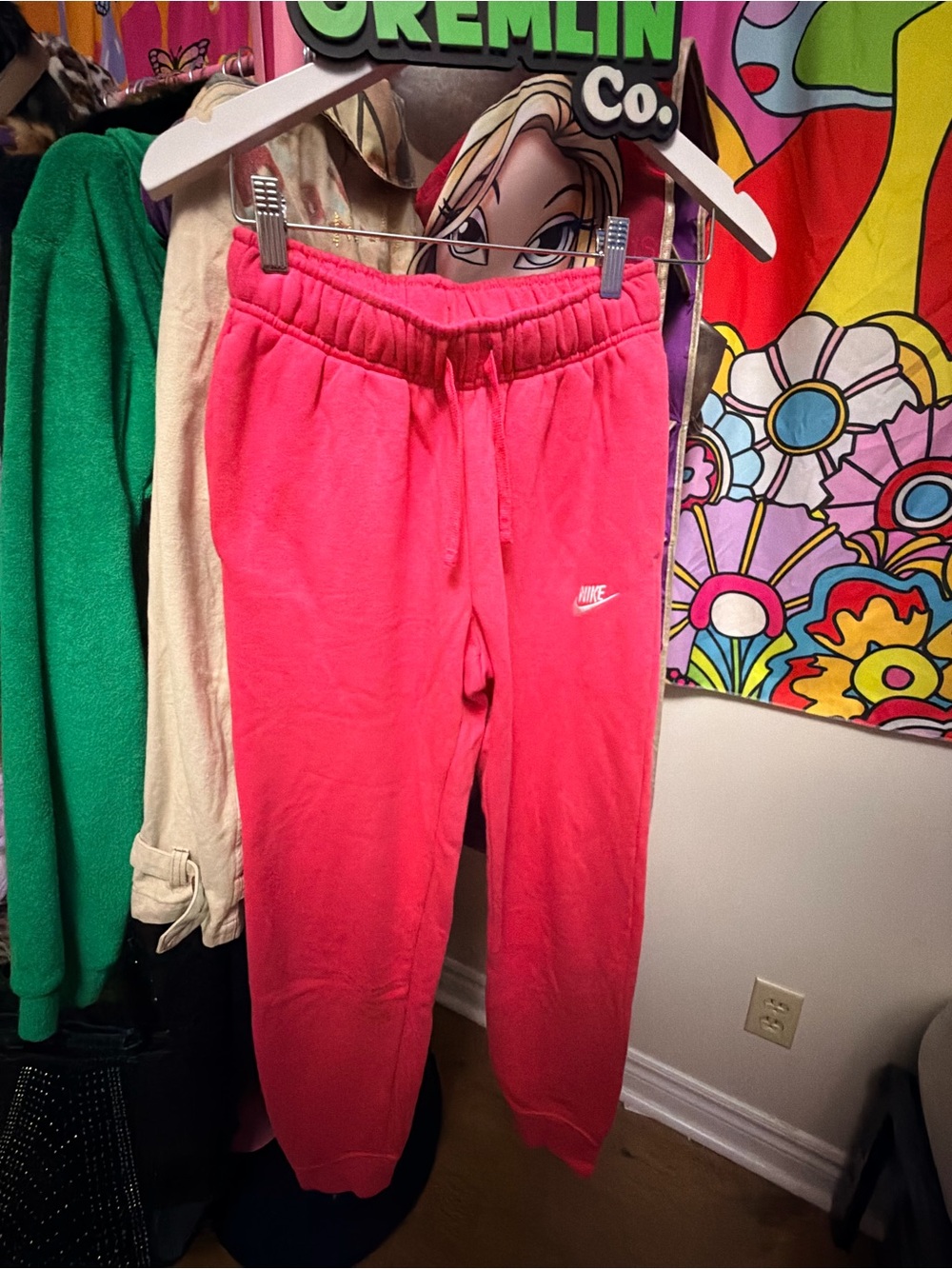 Nike Pink Fleece Joggers